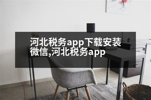 河北稅務app下載安裝微信,河北稅務app