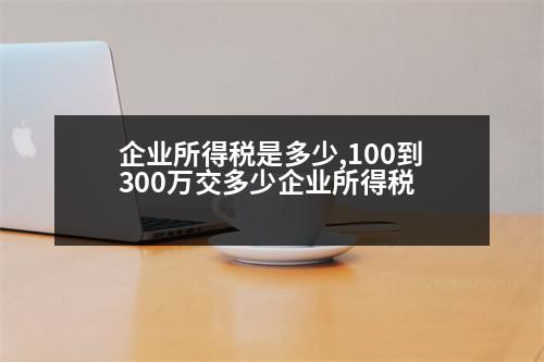 企業(yè)所得稅是多少,100到300萬交多少企業(yè)所得稅