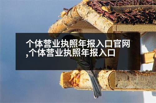 個體營業(yè)執(zhí)照年報入口官網(wǎng),個體營業(yè)執(zhí)照年報入口