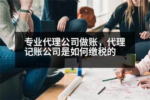 專業(yè)代理公司做賬，代理記賬公司是如何繳稅的