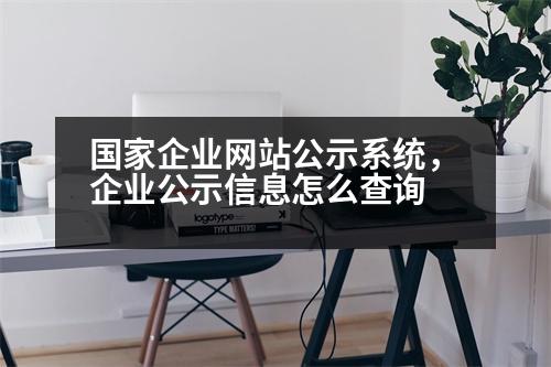 國家企業(yè)網(wǎng)站公示系統(tǒng)，企業(yè)公示信息怎么查詢