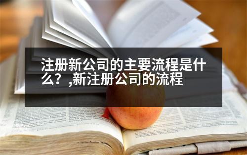 注冊(cè)新公司的主要流程是什么？,新注冊(cè)公司的流程