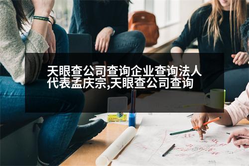 天眼查公司查詢企業(yè)查詢法人代表孟慶宗,天眼查公司查詢