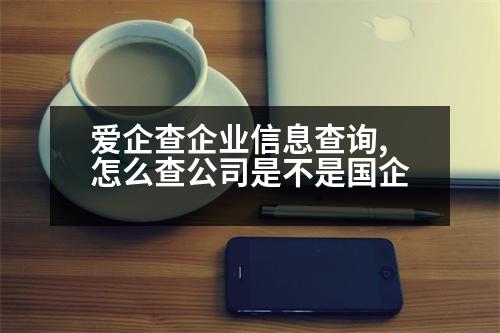 愛(ài)企查企業(yè)信息查詢,怎么查公司是不是國(guó)企