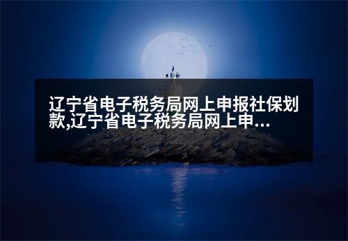 遼寧省電子稅務(wù)局網(wǎng)上申報(bào)社保劃款,遼寧省電子稅務(wù)局網(wǎng)上申報(bào)