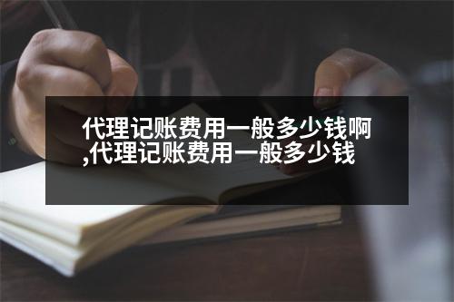 代理記賬費(fèi)用一般多少錢啊,代理記賬費(fèi)用一般多少錢