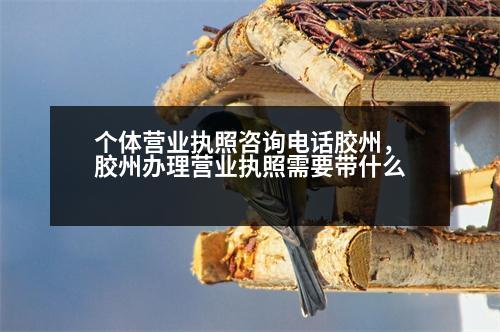 個(gè)體營(yíng)業(yè)執(zhí)照咨詢電話膠州，膠州辦理營(yíng)業(yè)執(zhí)照需要帶什么