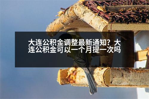 大連公積金調(diào)整最新通知？大連公積金可以一個月提一次嗎