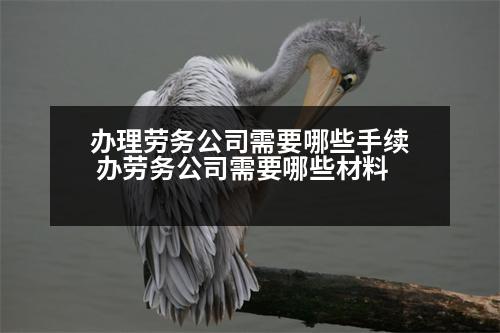 辦理勞務(wù)公司需要哪些手續(xù) 辦勞務(wù)公司需要哪些材料