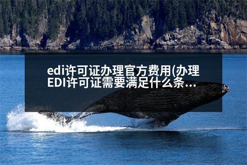 edi許可證辦理官方費(fèi)用(辦理EDI許可證需要滿足什么條件)