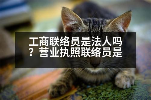 工商聯(lián)絡(luò)員是法人嗎？營業(yè)執(zhí)照聯(lián)絡(luò)員是