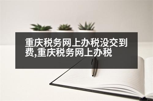 重慶稅務(wù)網(wǎng)上辦稅沒交到費(fèi),重慶稅務(wù)網(wǎng)上辦稅