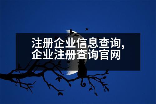 注冊企業(yè)信息查詢,企業(yè)注冊查詢官網