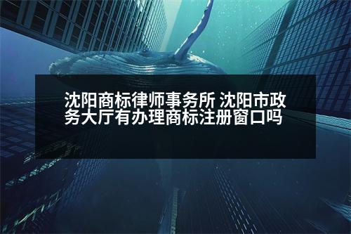 沈陽(yáng)商標(biāo)律師事務(wù)所 沈陽(yáng)市政務(wù)大廳有辦理商標(biāo)注冊(cè)窗口嗎