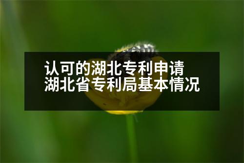 認(rèn)可的湖北專利申請(qǐng) 湖北省專利局基本情況