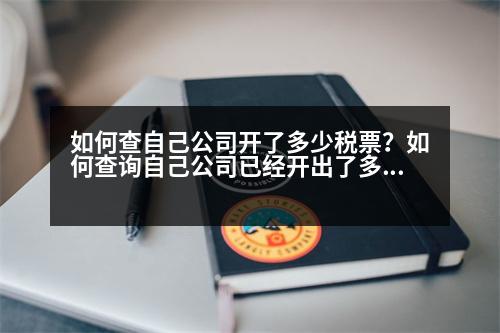 如何查自己公司開了多少稅票？如何查詢自己公司已經(jīng)開出了多少發(fā)票