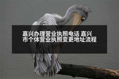 嘉興辦理營業(yè)執(zhí)照電話 嘉興市個體營業(yè)執(zhí)照變更地址流程