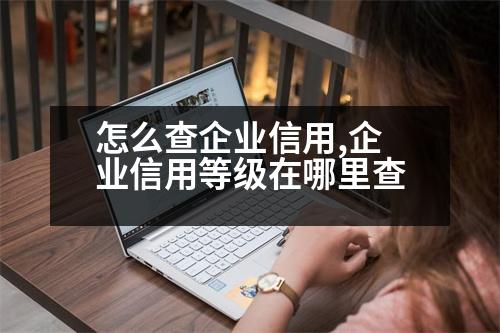 怎么查企業(yè)信用,企業(yè)信用等級(jí)在哪里查