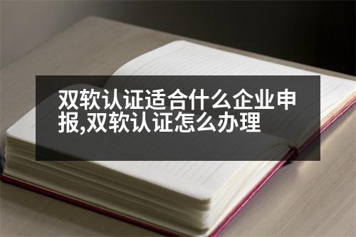 雙軟認(rèn)證適合什么企業(yè)申報,雙軟認(rèn)證怎么辦理