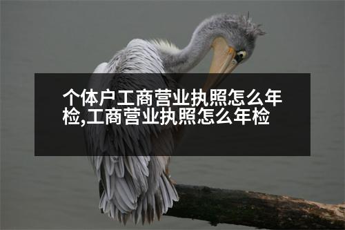 個體戶工商營業(yè)執(zhí)照怎么年檢,工商營業(yè)執(zhí)照怎么年檢