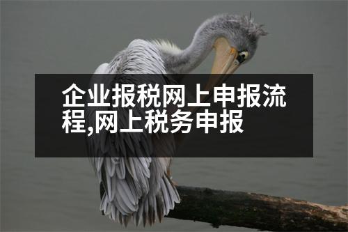 企業(yè)報稅網(wǎng)上申報流程,網(wǎng)上稅務申報