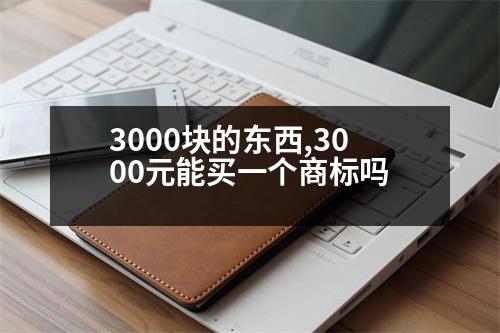 3000塊的東西,3000元能買一個商標(biāo)嗎