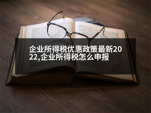 企業(yè)所得稅優(yōu)惠政策最新2022,企業(yè)所得稅怎么申報(bào)