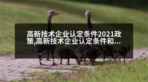 高新技術(shù)企業(yè)認(rèn)定條件2021政策,高新技術(shù)企業(yè)認(rèn)定條件和要求